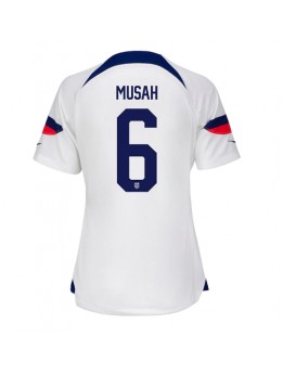 Vereinigte Staaten Yunus Musah #6 Heimtrikot für Frauen WM 2022 Kurzarm